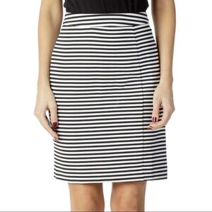 41 Hawthorn Women’s Size Medium Black White Striped Print Walt Zip Mini Skirt